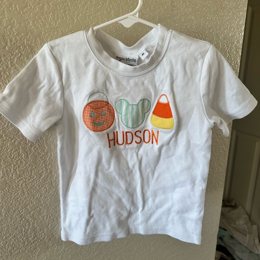 Hudson tshirt monogrammed disney halloween